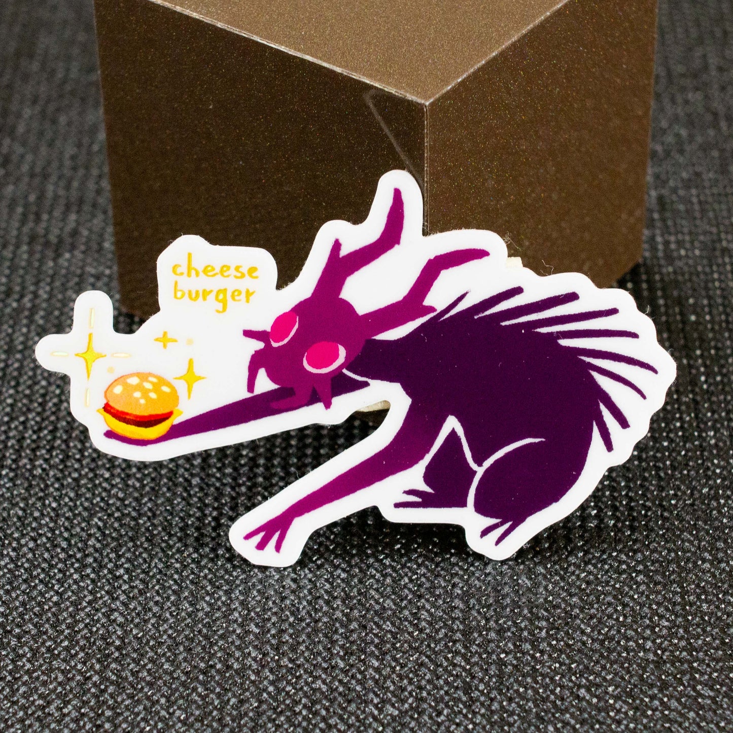 Cheese Burger holographic sticker